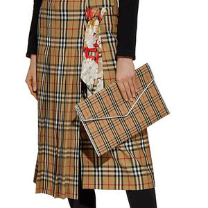 Burberry Outlet Grey Handbag Leather